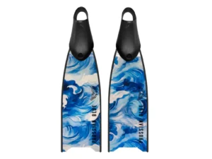 Prussian Blue Fiberglass Travelling 60 Short Fin -  Tidal Wave